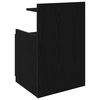 vidaXL Bedside Cabinet Black Engineered wood Medium Bedside Cabinet