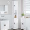 vidaXL Bathroom Tall Cabinet High gloss white 30 x 35 x 192 cm