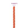 vidaXL Work Rope Orange 0.24 " 328.1 ' Polypropylene