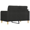 vidaXL 2-seater Sofa Black Polyester fabric, Metal, Textilene