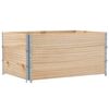 vidaXL Garden Planter Natural wood Solid pine wood 47.2x31.5x23.8 in