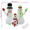 vidaXL Inflatable Snowman Family Multicolour