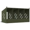 vidaXL Chicken Nesting Box Olive green Cold-rolled sheet Medium