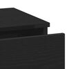vidaXL Bedside Cabinet 2 pcs Black Oak 15.75 x 13.78 x 25.59 in