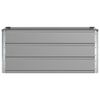 vidaXL Planter Light Grey 39.37 x 19.69 x 17.72 in Galvanised Steel