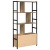 vidaXL Bookshelf Artisan Oak 31.50 x 11.81 x 61.22 in Engineered Wood