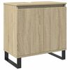 vidaXL Bathroom Cabinet Sonoma oak Engineered wood Standard