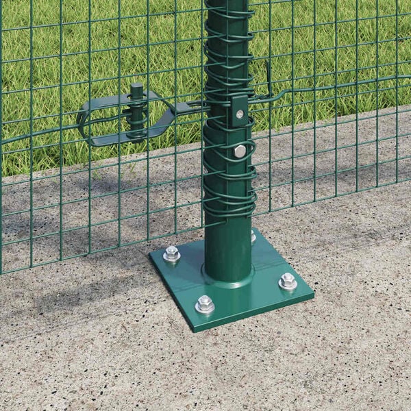 vidaXL Fence Post Green 32.81 x 3.94 ft (0.75 x 0.75 in mesh)