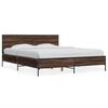 vidaXL Bed Frame Brown Oak Engineered Wood Double Bed Frame