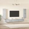 vidaXL 7 Piece TV Stand Set Concrete Gray Engineered Wood