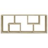 vidaXL Wall Shelf Sonoma Oak Engineered Wood Medium Wall Mounting