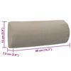 vidaXL Deck Chair Headrest Taupe Textilene Compact Portable