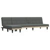 vidaXL L-shaped Sofa Bed Dark Grey
