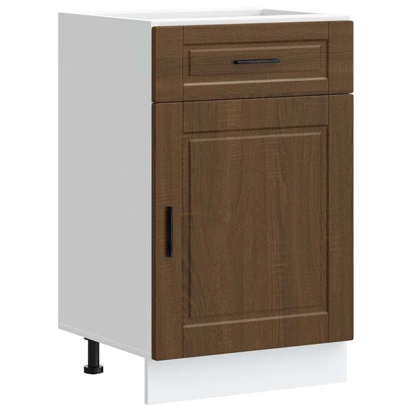 vidaXL Kitchen Base Cabinet Brown oak Engineered wood Medium