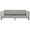vidaXL Day Bed Light grey Velvet, Metal, Solid Wood, Plywood Single