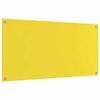 vidaXL Kitchen Backsplash 2 pcs Yellow 47.24 x 23.62 in Tempered Glass