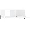 vidaXL Coffee Table High gloss white Engineered wood, Iron