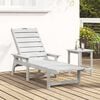 vidaXL Sun Lounger White 195.5 x 53 x 98.5 cm HDPE