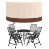 vidaXL Garden Furniture Cover Beige and brown
