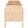 vidaXL Garden Raised Bed Natural wood Solid pine wood (untreated) Large