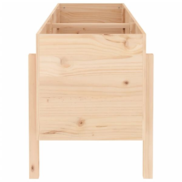 vidaXL Garden Raised Bed Natural wood Solid pine wood (untreated) Large