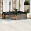 vidaXL Garden Sofa Set Grey
