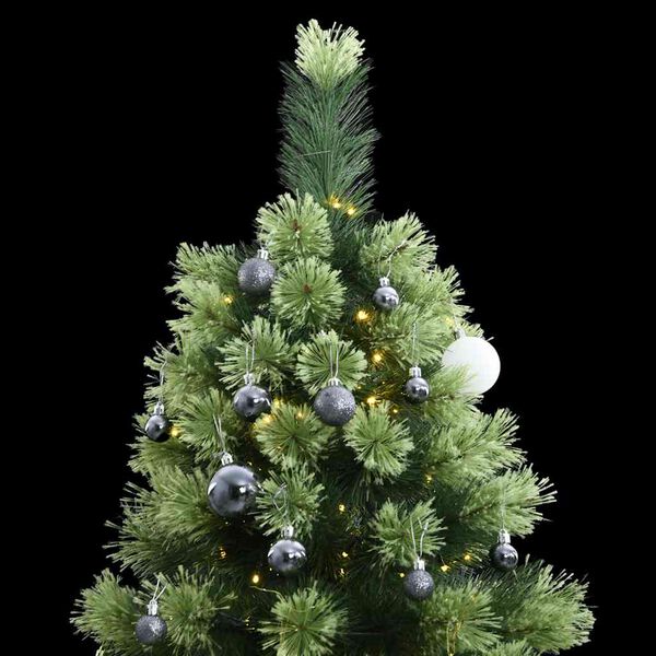 vidaXL Artificial Hinged Christmas Tree Green PVC Medium Foldable