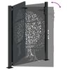 vidaXL Garden Gate 39.4x59.1" Corten Steel Tree Design
