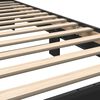 vidaXL Bed Frame Black Engineered wood, metal Single Simple Bed Frame
