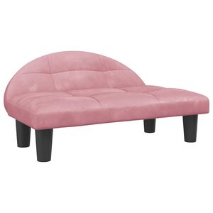 vidaXL Dog Bed Pink 70x52 x 11.8 " Velvet