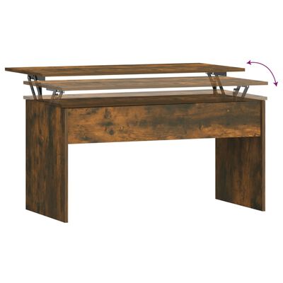 vidaXL Coffee Table Smoked Oak 40.2"x19.9"x20.7" Engineered Wood