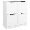 vidaXL Sideboard White Engineered wood Compact Sideboard Rectangular