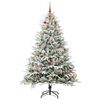vidaXL Artificial Pre-lit Christmas Tree with Ball Set Green 94.49 in