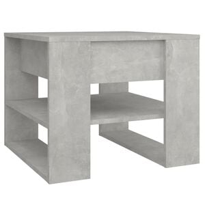 vidaXL Coffee Table Concrete Gray Engineered Wood Medium Coffee Table