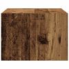 vidaXL Wall-mounted Bedside Cabinet Old wood Engineered wood
