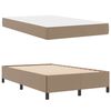 vidaXL Bed Frame with Mattress Cappuccino 47.24 x 78.74 in Fabric