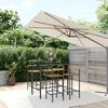 vidaXL Garden Bar Set Black