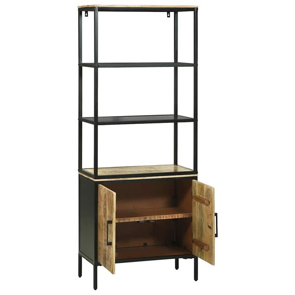 vidaXL Highboard Brown 70 x 35 x 180 cm Solid Mango wood