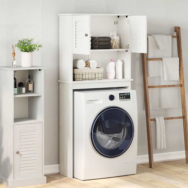 vidaXL Washing Machine Cabinet with Shelf VIGO White and Antique White