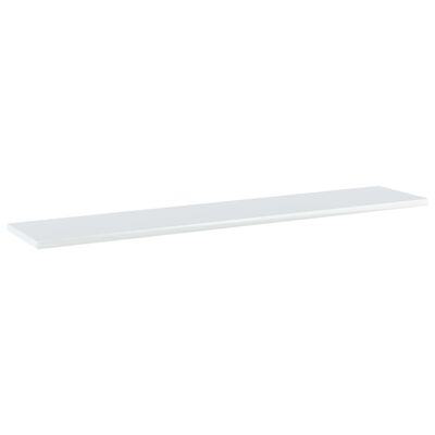 vidaXL Bookshelf Boards 4 pcs High Gloss White 39.4"x7.9"x0.6" Engineered Wood