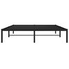 vidaXL Metal Bed Frame without Mattress Black 59.1"x78.7"