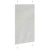 vidaXL Pleated Blind Light Grey 100% Polyester 27.6x39.4 in