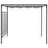 vidaXL Gazebo Taupe Polyester 9.8x13.1ft Retractable Gazebo