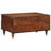 vidaXL Coffee Table with Drawer Honey Brown 31.50 x 21.26 x 15.75 in