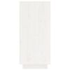 vidaXL Sideboard White Solid pine wood, MDF Medium Sideboard