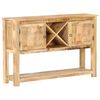 vidaXL Sideboard Natural Mango Wood Rough Mango Wood Medium Storage