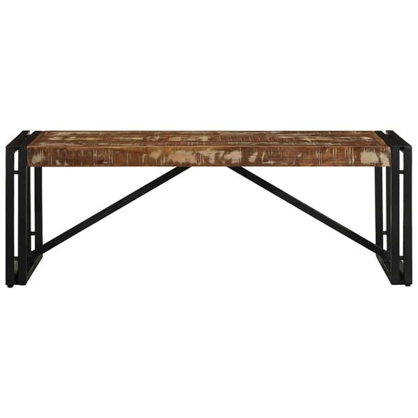 vidaXL Coffee Table Multicolor Solid reclaimed wood and powder-coated iron