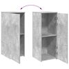 vidaXL Storage Cabinet Concrete Gray Engineered Wood Compact