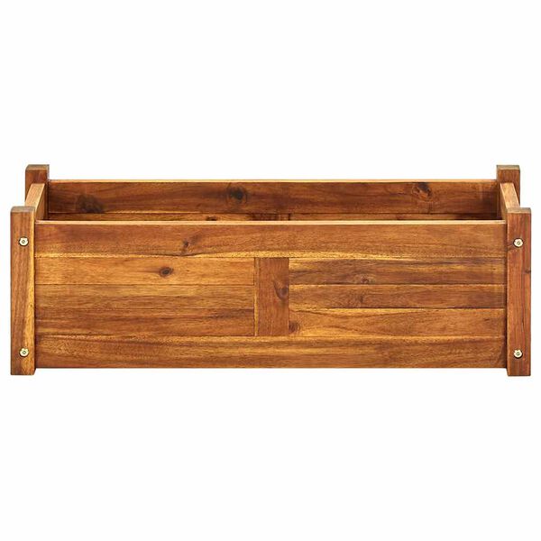 vidaXL Raised Bed Warm Rustic Acacia Wood Large Raised Bed Rectangular