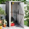 vidaXL Garden Shed Anthracite Galvanized steel 46.7x38.2x82.5 in